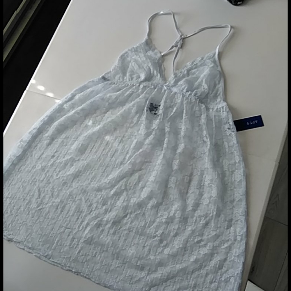 Lace babydoll slip